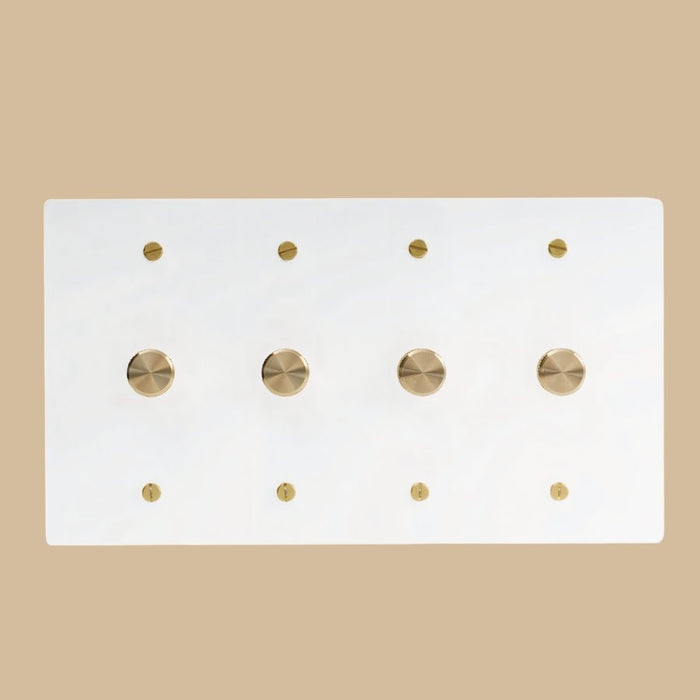 The Brass Rotary Dimmer Switch (1 to 4 Gang) - Residence Supply