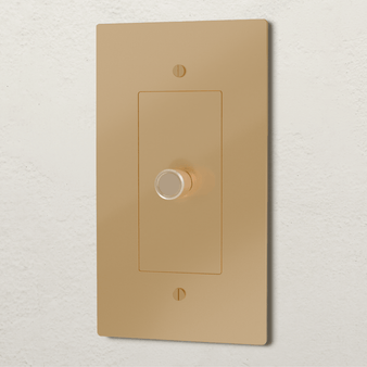 The Brass Rotary Dimmer Switch (1 to 5 Gang) - Residence Supply