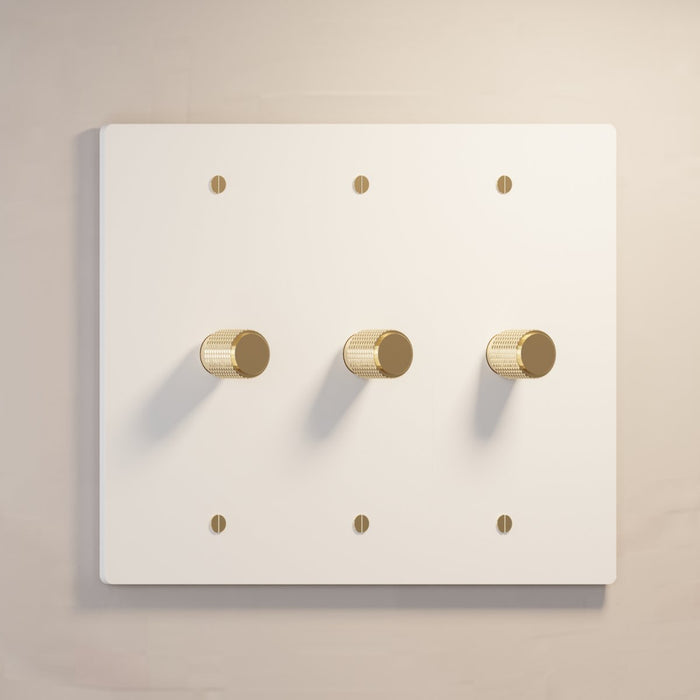 The Brass Rotary Dimmer Switch (1 to 5 Gang) - Residence Supply