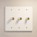 The Brass Rotary Dimmer Switch (1 to 5 Gang) - Residence Supply