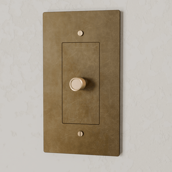 The Brass Rotary Dimmer Switch (1 to 5 Gang) - Residence Supply