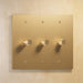 The Brass Rotary Dimmer Switch (1 to 5 Gang) - Open Box - Residence Supply