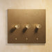 The Brass Rotary Dimmer Switch (1 to 5 Gang) - Open Box - Residence Supply