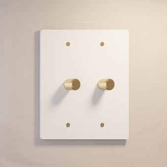 The Brass Rotary Dimmer Switch (1 to 5 Gang) - Open Box - Residence Supply