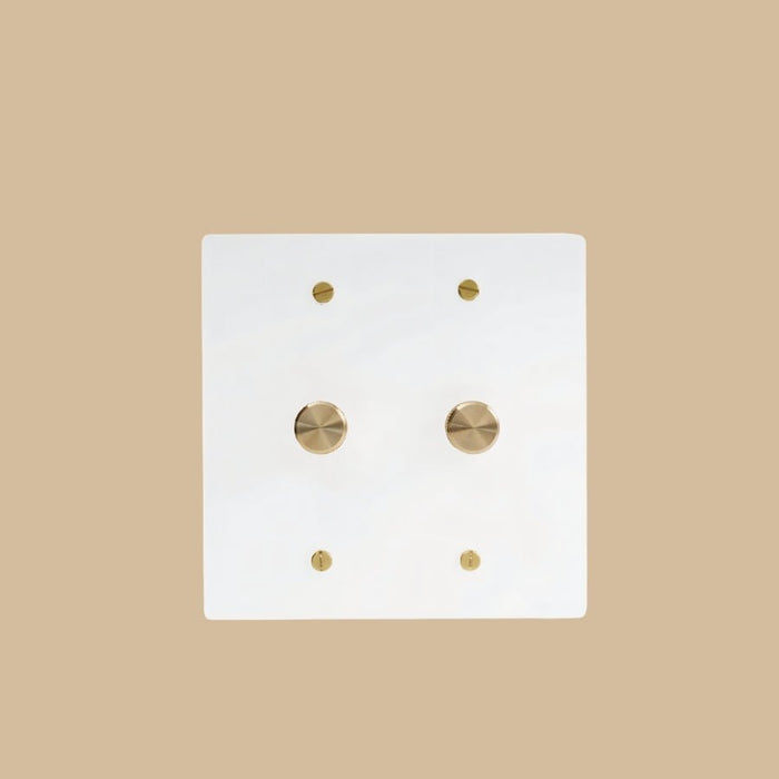 The Brass Rotary Dimmer Switch (3 - Way) (1 to 5 Gang) - Residence Supply