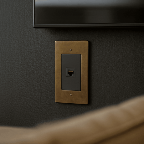 The Brass Telephone Socket (RJ11) (1 - Gang) - Residence Supply