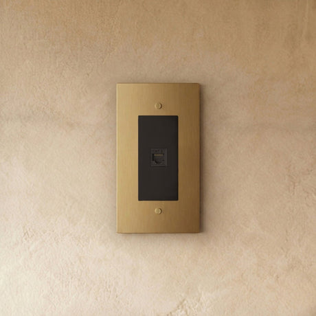 The Brass Telephone Socket (RJ11) (1 - Gang) - Residence Supply