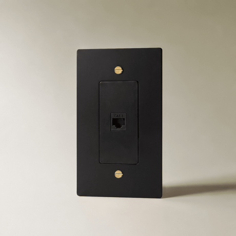 The Brass Telephone Socket (RJ11) (1-Gang) - Residence Supply