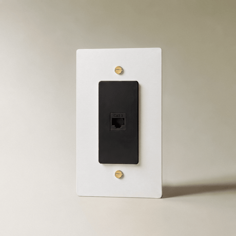 The Brass Telephone Socket (RJ11) (1-Gang) - Residence Supply
