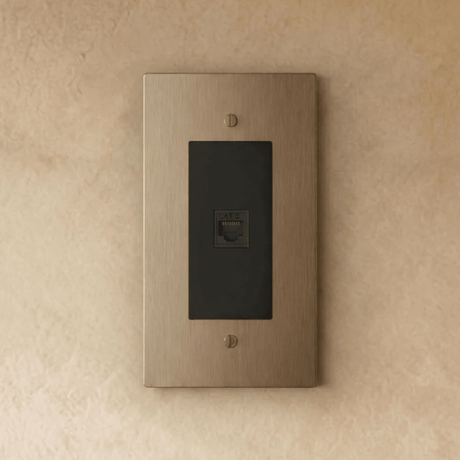 The Brass Telephone Socket (RJ11) (1 - Gang) - Residence Supply