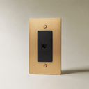 The Brass Telephone Socket (RJ11) (1-Gang) - Residence Supply