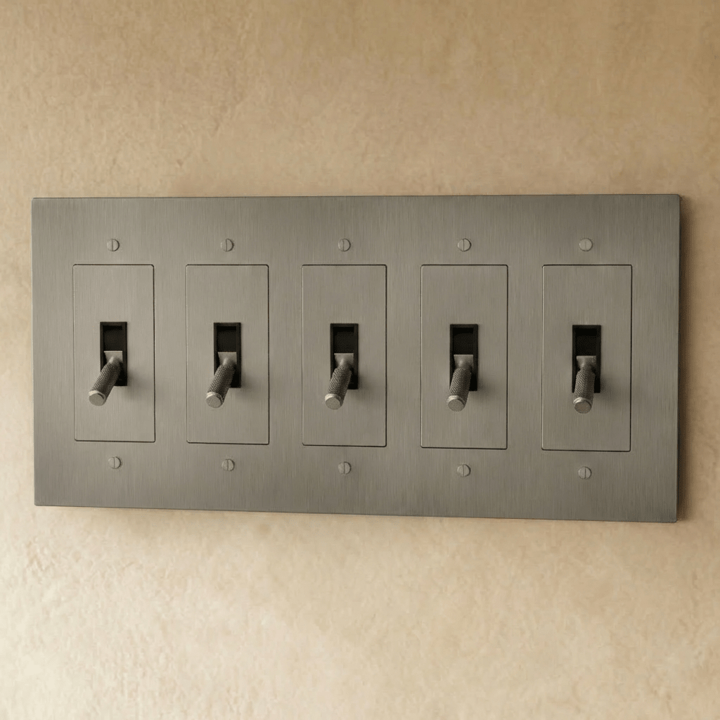 The Brass Toggle Switch (1 to 5 Gang) - Residence Supply