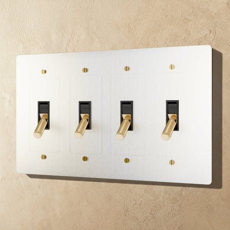 The Brass Toggle Switch (1 to 5 Gang) - Residence Supply