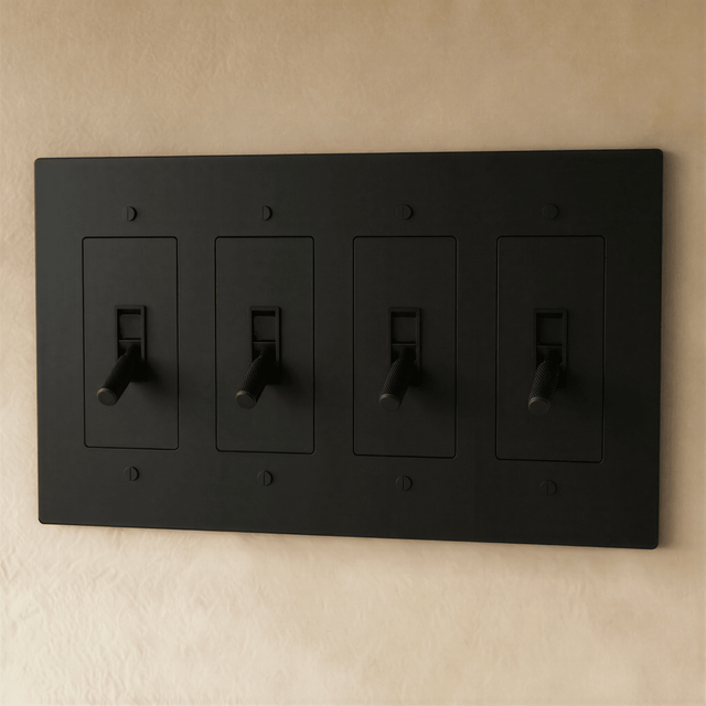 The Brass Toggle Switch (1 to 5 Gang) - Residence Supply