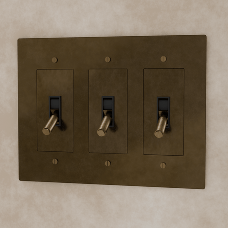 The Brass Toggle Switch (1 to 5 Gang) - Residence Supply