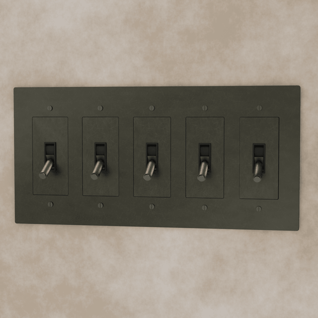 The Brass Toggle Switch (1 to 5 Gang) - Residence Supply