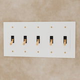 The Brass Toggle Switch (1 to 5 Gang) - Residence Supply