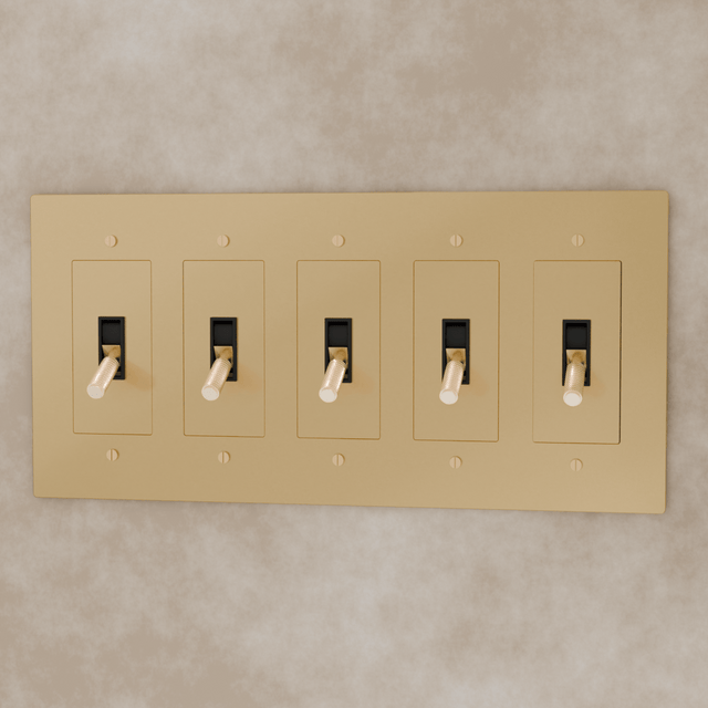 The Brass Toggle Switch (1 to 5 Gang) - Residence Supply