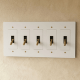 The Brass Toggle Switch (1 to 5 Gang) - Residence Supply