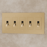 The Brass Toggle Switch (1 to 5 Gang) - Residence Supply
