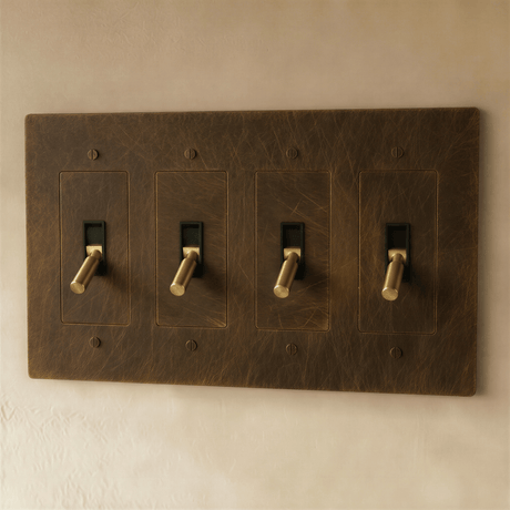 The Brass Toggle Switch (1 to 5 Gang) - Residence Supply