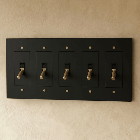 The Brass Toggle Switch (1 to 5 Gang) - Residence Supply