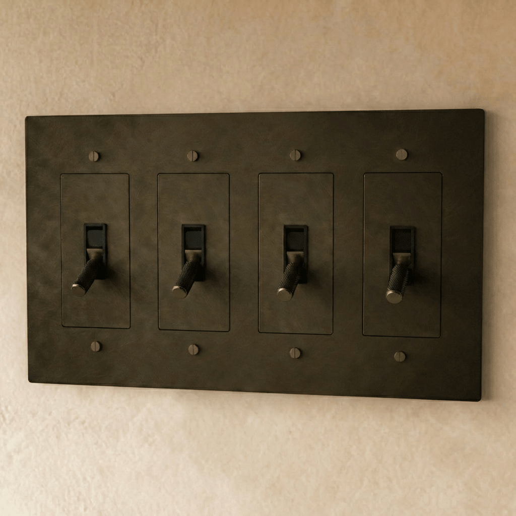 The Brass Toggle Switch (1 to 5 Gang) - Residence Supply