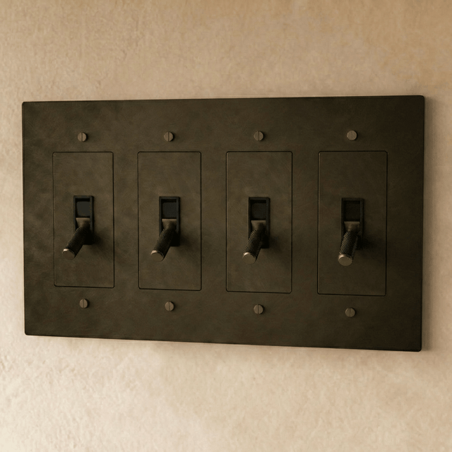 The Brass Toggle Switch (1 to 5 Gang) - Residence Supply