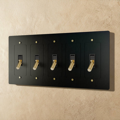 The Brass Toggle Switch (1 to 5 Gang) - Residence Supply