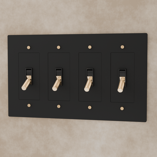 The Brass Toggle Switch (1 to 5 Gang) - Residence Supply