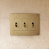 The Brass Toggle Switch (1 to 5 Gang) - Residence Supply