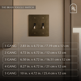 The Brass Toggle Switch (1 to 5 Gang) - Residence Supply