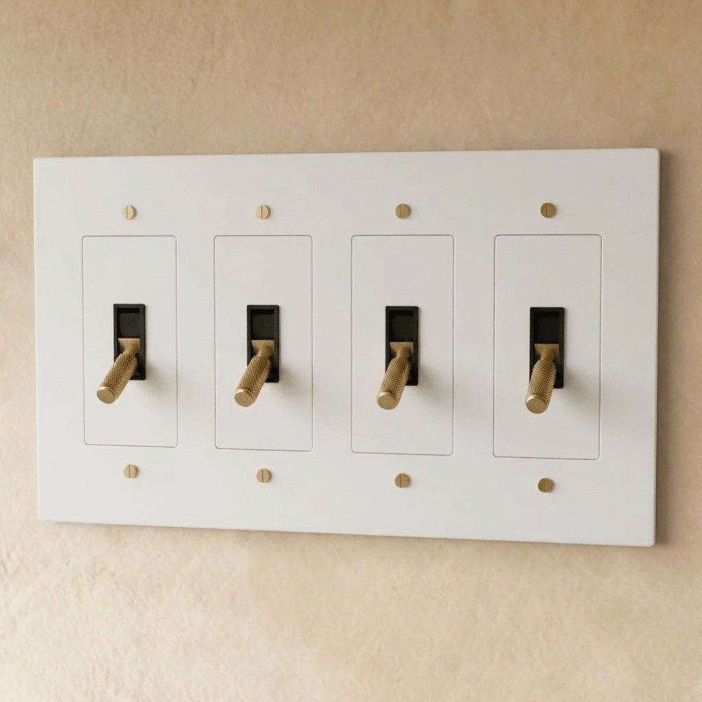 The Brass Toggle Switch (1 to 5 Gang) - Residence Supply