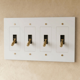 The Brass Toggle Switch (1 to 5 Gang) - Residence Supply