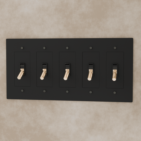 The Brass Toggle Switch (1 to 5 Gang) - Residence Supply
