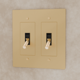 The Brass Toggle Switch (1 to 5 Gang) - Residence Supply