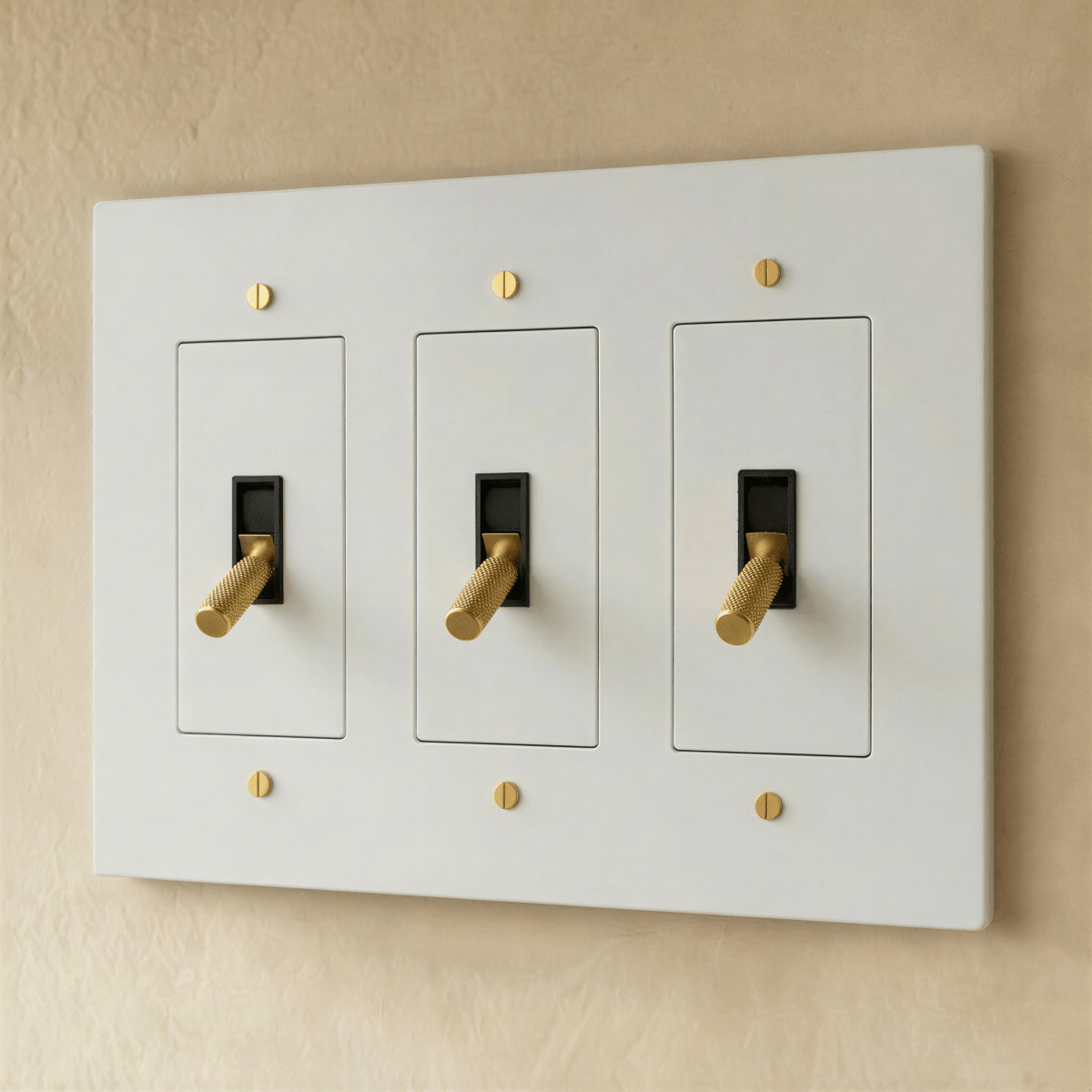 The Brass Toggle Switch (1 to 5 Gang) - Residence Supply