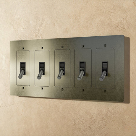 The Brass Toggle Switch (1 to 5 Gang) - Residence Supply