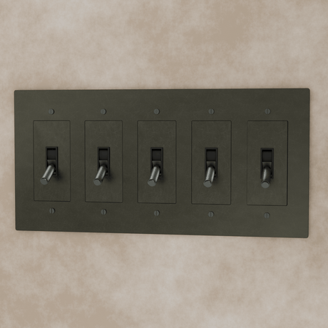 The Brass Toggle Switch (1 to 5 Gang) - Residence Supply