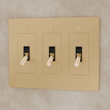 The Brass Toggle Switch (1 to 5 Gang) - Residence Supply
