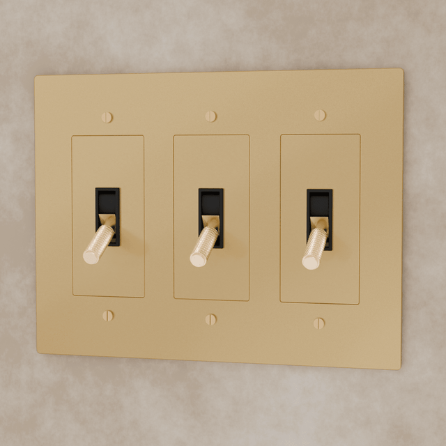 The Brass Toggle Switch (1 to 5 Gang) - Residence Supply