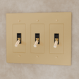 The Brass Toggle Switch (1 to 5 Gang) - Residence Supply