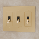 The Brass Toggle Switch (1 to 5 Gang) - Residence Supply