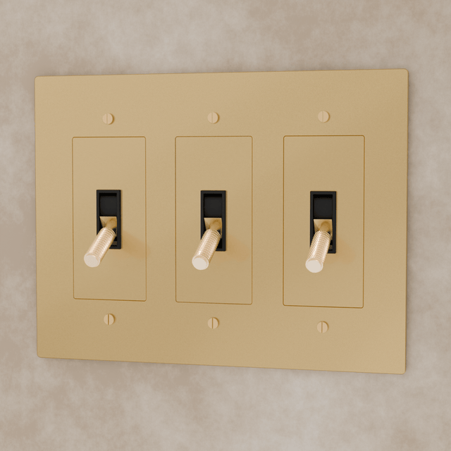 The Brass Toggle Switch (1 to 5 Gang) - Residence Supply