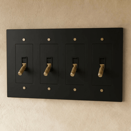 The Brass Toggle Switch (1 to 5 Gang) - Residence Supply