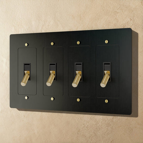 The Brass Toggle Switch (1 to 5 Gang) - Residence Supply