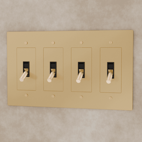 The Brass Toggle Switch (1 to 5 Gang) - Residence Supply