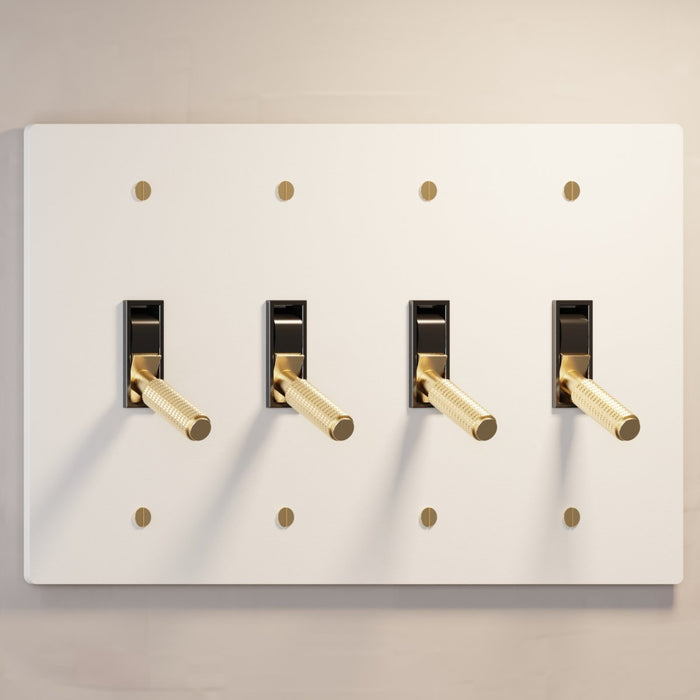 The Brass Toggle Switch (1 to 5 Gang) - Residence Supply