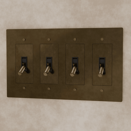The Brass Toggle Switch (1 to 5 Gang) - Residence Supply