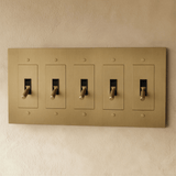 The Brass Toggle Switch (1 to 5 Gang) - Residence Supply